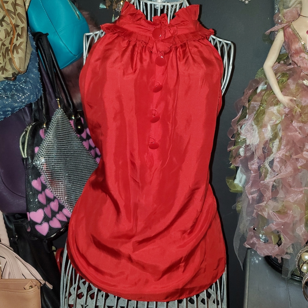 Vintage JCrew ruffle Edwardian victorian blouse